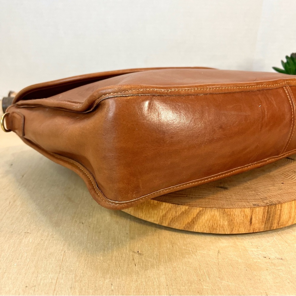 Vintage Coach USA Leather Flap Briefcase 1332-238 Brown Portfolio - Picture 11 of 15